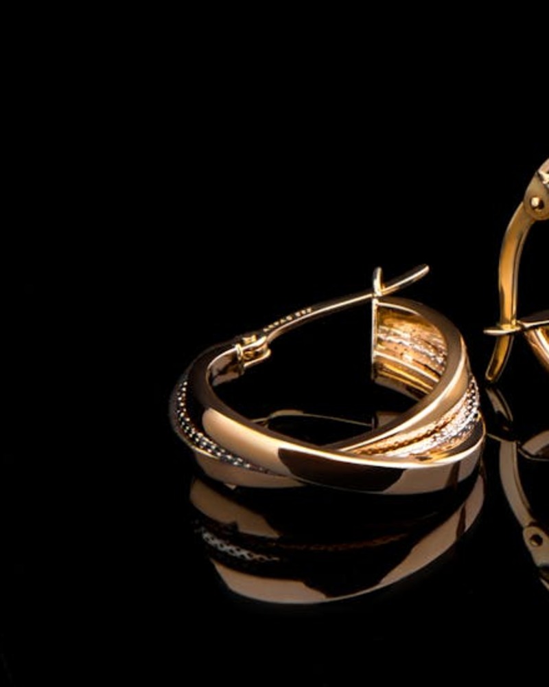 Stone-set hoop balis